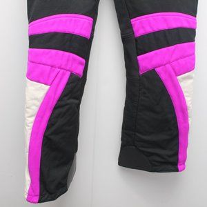 Obermeyer Ski Snow Board Pants Black Pink White Size 32 Reg